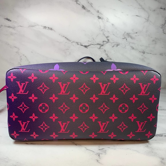 ❌❌ Louis Vuitton Midnight Fuschia Neverfull MM Monogram purple/pink shoulder bag - Picture 3 of 12